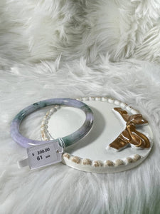 Grade A Natural Jade Bangle with certificate #36890