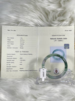 Load image into Gallery viewer, Grade A Natural Jade Bangle with certificate #37039
