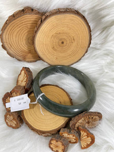 Grade A Natural Jade Bangle with certificate #37087