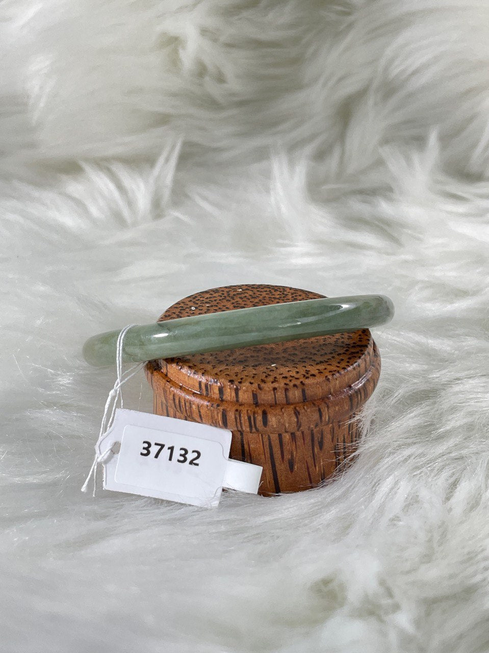 Grade A Natural Jade Bangle with certificate #37132