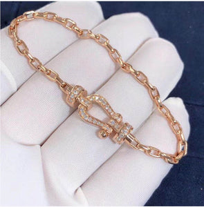 18k Gold Force-Inspired Bracelet with .40cts Diamonds