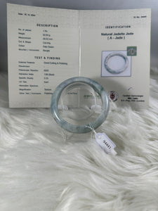 Grade A Natural Jade Bangle with certificate #94441