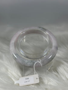 Grade A Natural Jade Bangle with certificate #37166