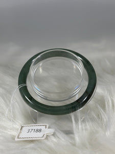 Grade A Natural Jade Bangle with certificate #37188
