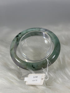 Grade A Natural Jade Bangle with certificate #37187