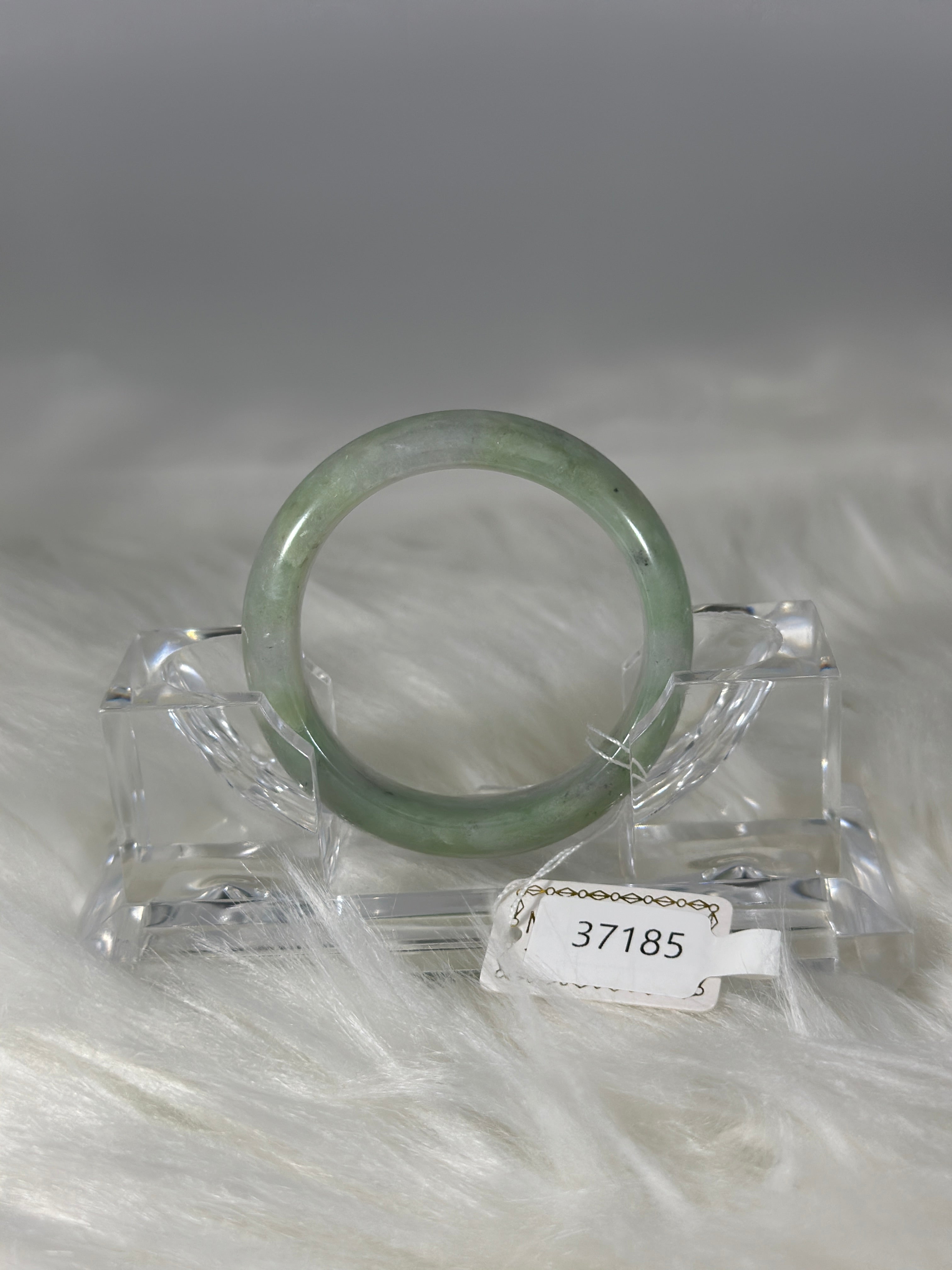 Grade A Natural Jade Bangle with certificate #37185