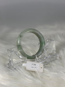 Grade A Natural Jade Bangle with certificate #37185