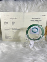 Load image into Gallery viewer, Grade A Natural Jade Bangle with certificate #36968

