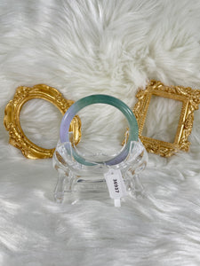 Grade A Natural Jade Bangle with certificate #36937