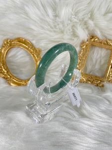 Grade A Natural Jade Bangle with certificate #36971