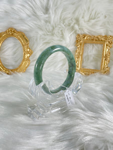 Grade A Natural Jade Bangle with certificate #36777