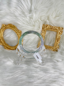 Grade A Natural Jade Bangle with certificate #37000