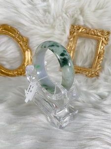 Grade A Natural Jade Bangle with certificate #37135
