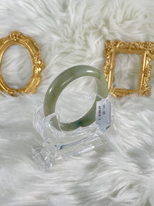Grade A Natural Jade Bangle with certificate #37055