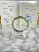 Load image into Gallery viewer, Grade A Natural Jade Bangle with certificate #37055
