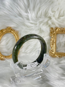 Grade A Natural Jade Bangle with certificate #37057