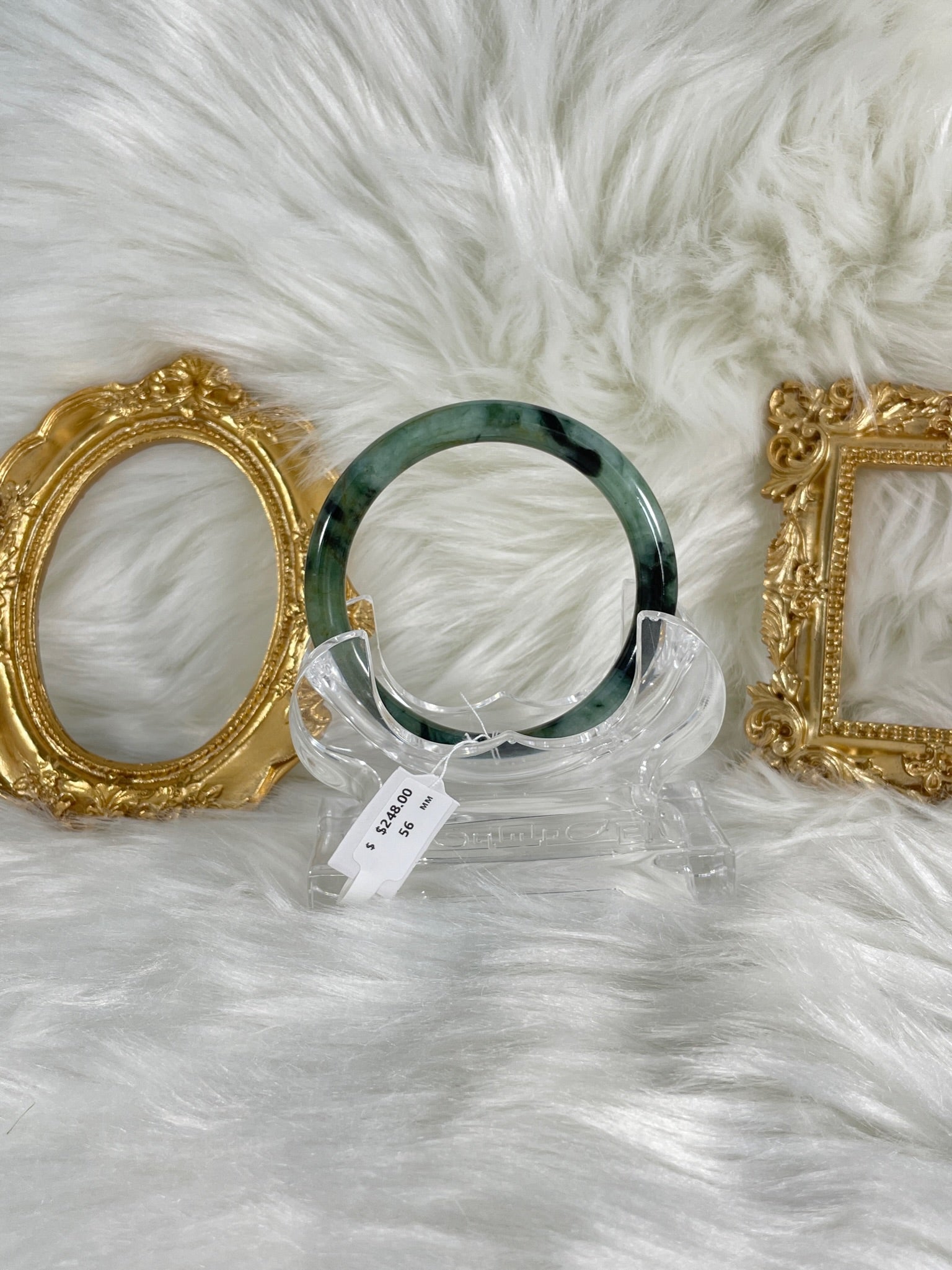 Grade A Natural Jade Bangle with certificate #36767
