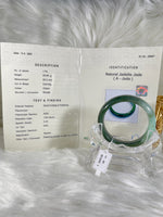Load image into Gallery viewer, Grade A Natural Jade Bangle with certificate #36897

