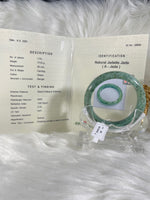 Load image into Gallery viewer, Grade A Natural Jade Bangle with certificate #36895
