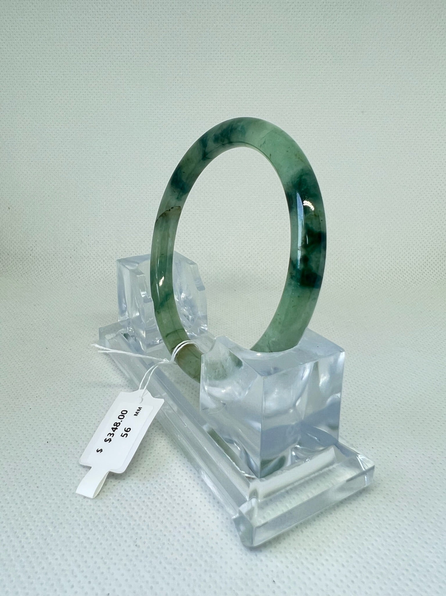 Grade A Natural Jade Bangle with certificate #36514