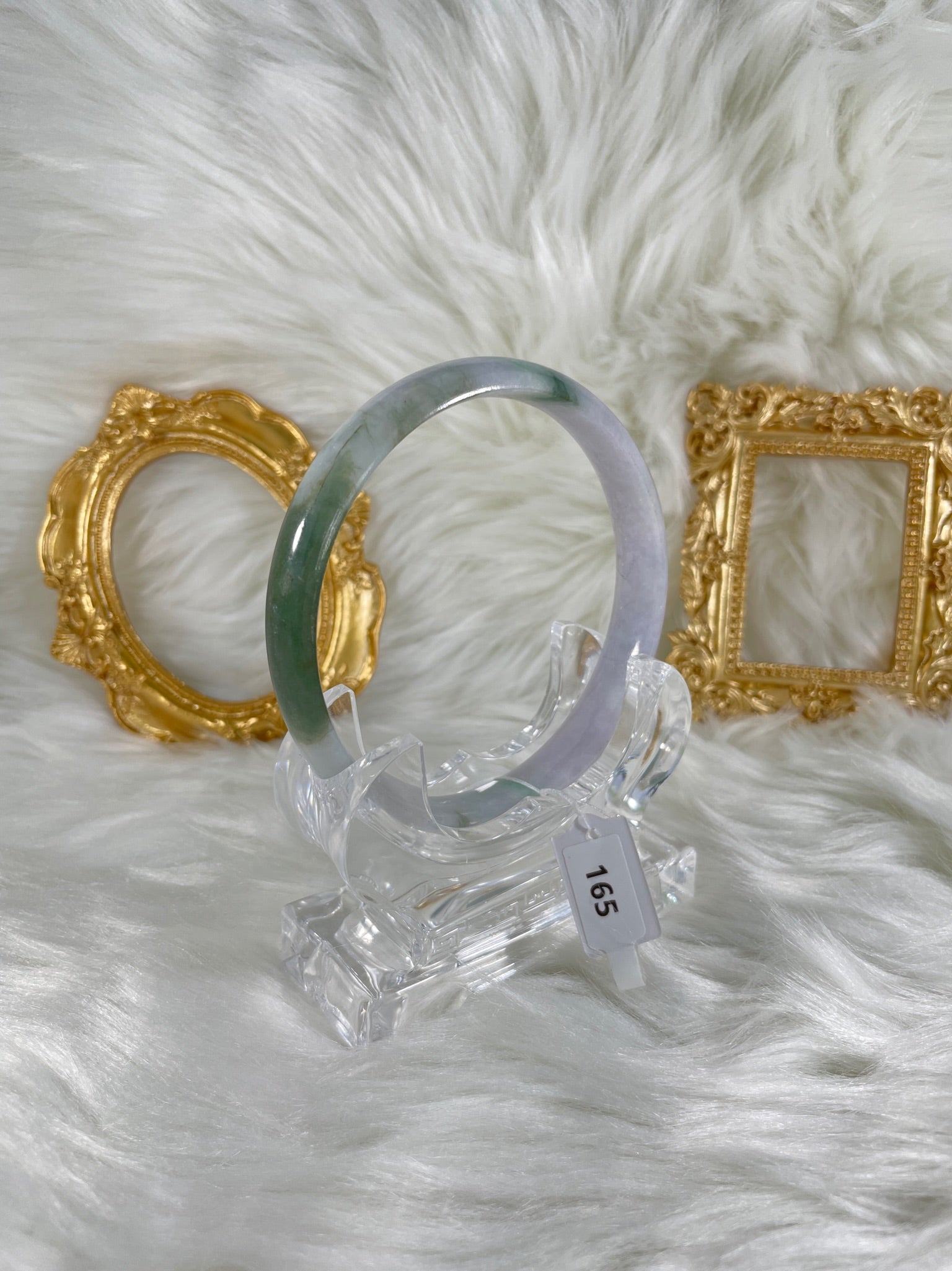 Grade A Natural Jade Bangle with certificate #165