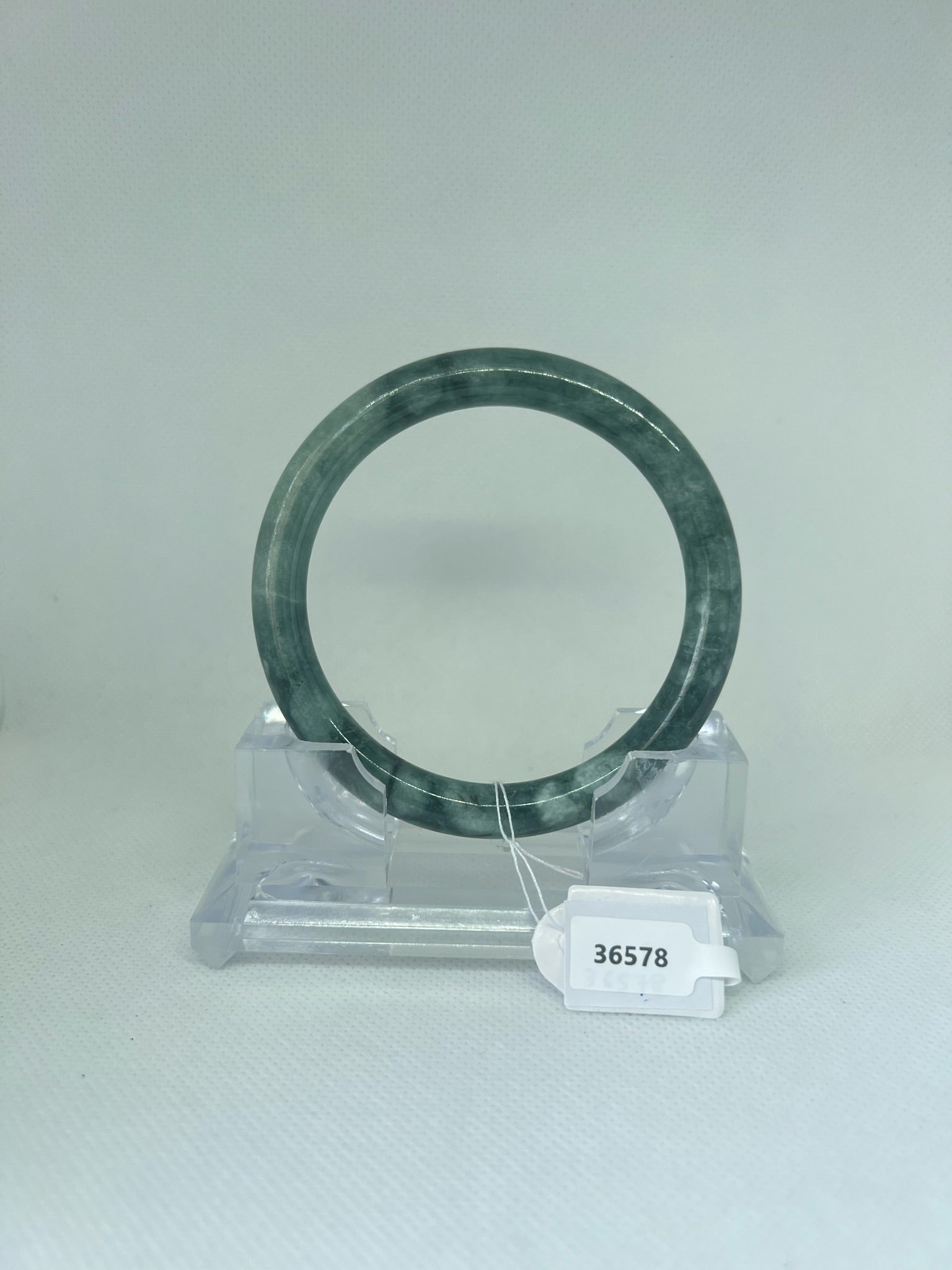 Grade A Natural Jade Bangle with certificate #36578