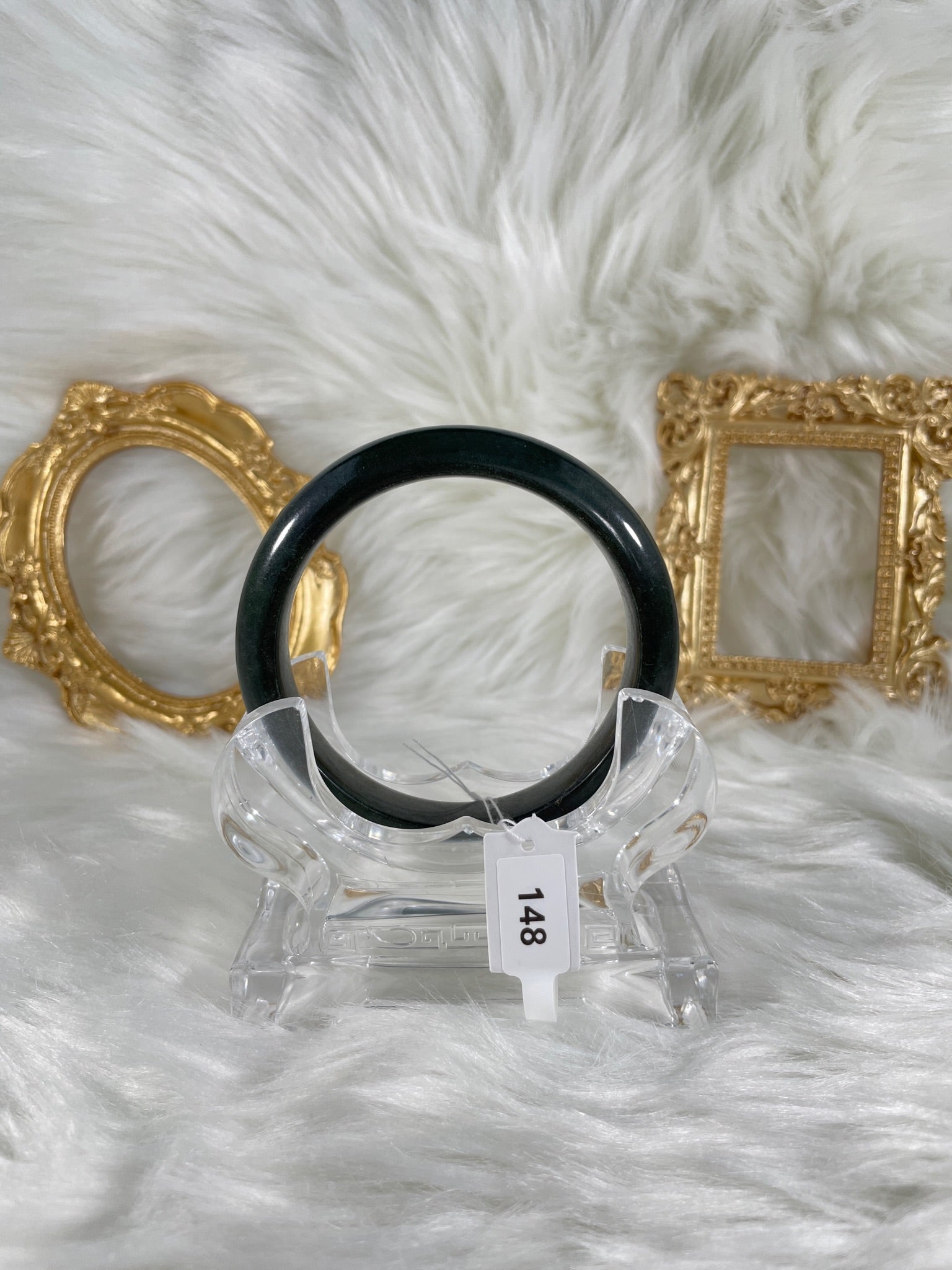 Grade A Natural Jade Bangle with certificate #148