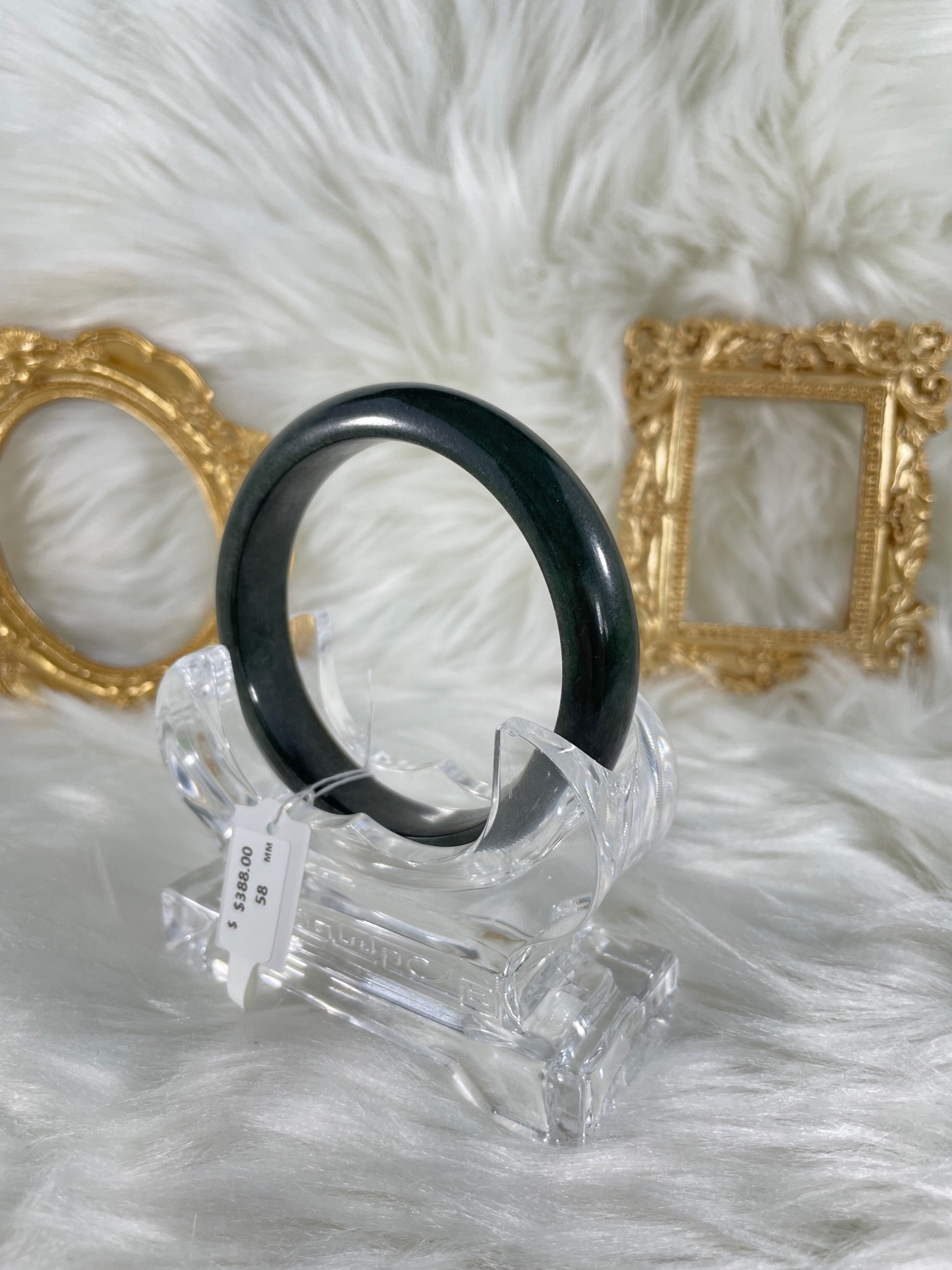 Grade A Natural Jade Bangle with certificate #148
