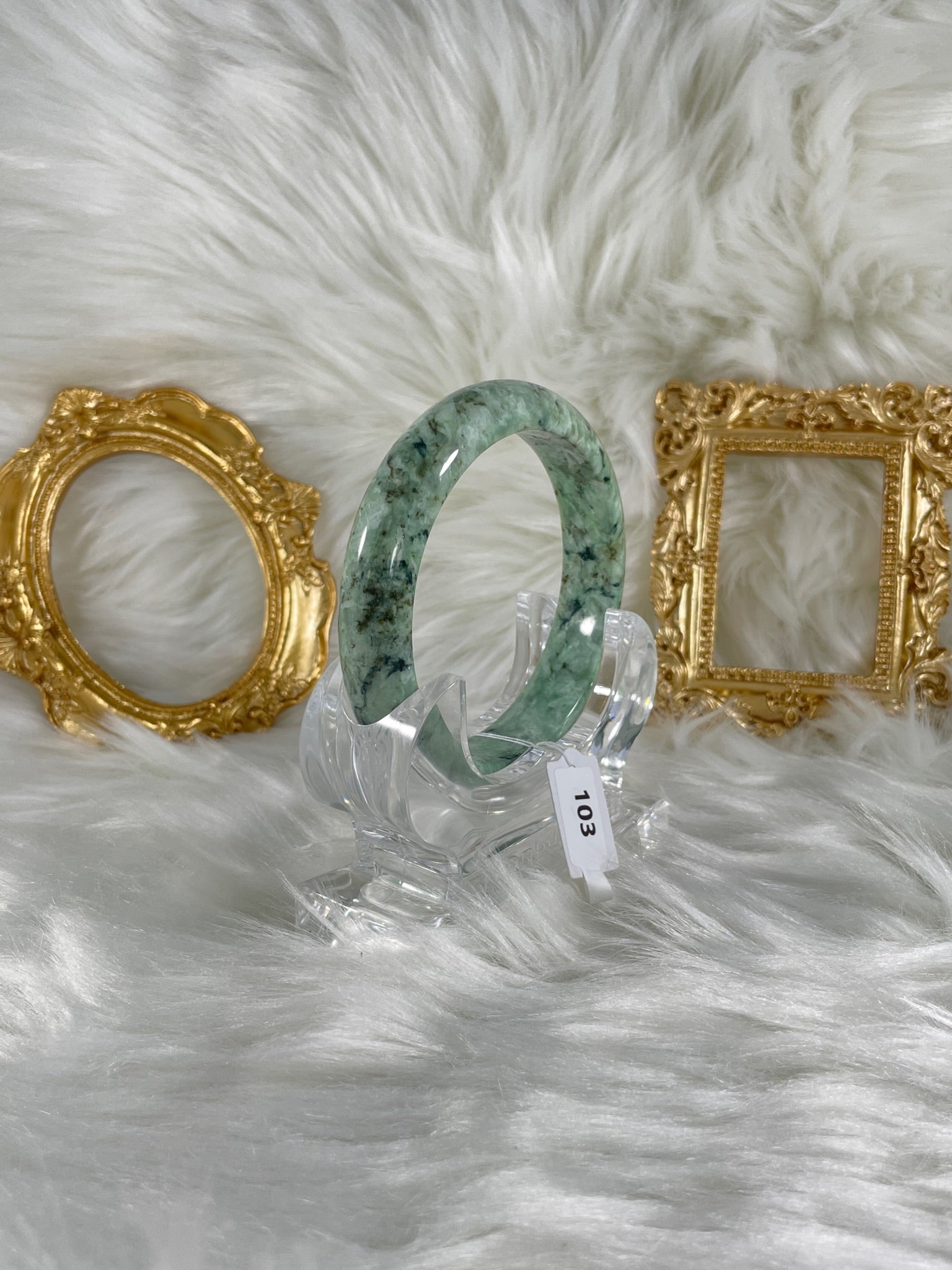 Grade A Natural Jade Bangle without certificate #103