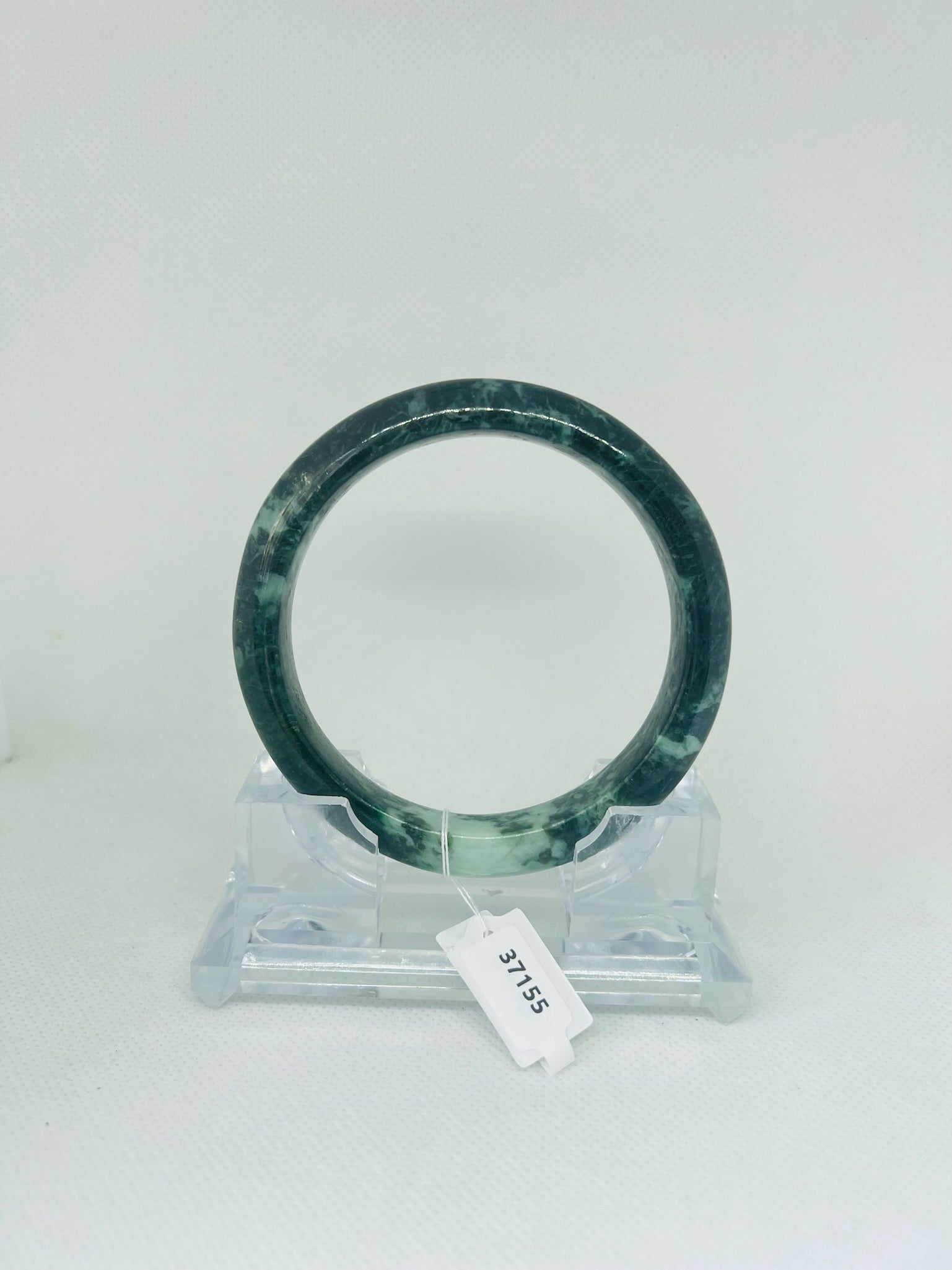 Grade A Natural Jade Bangle with certificate #37155