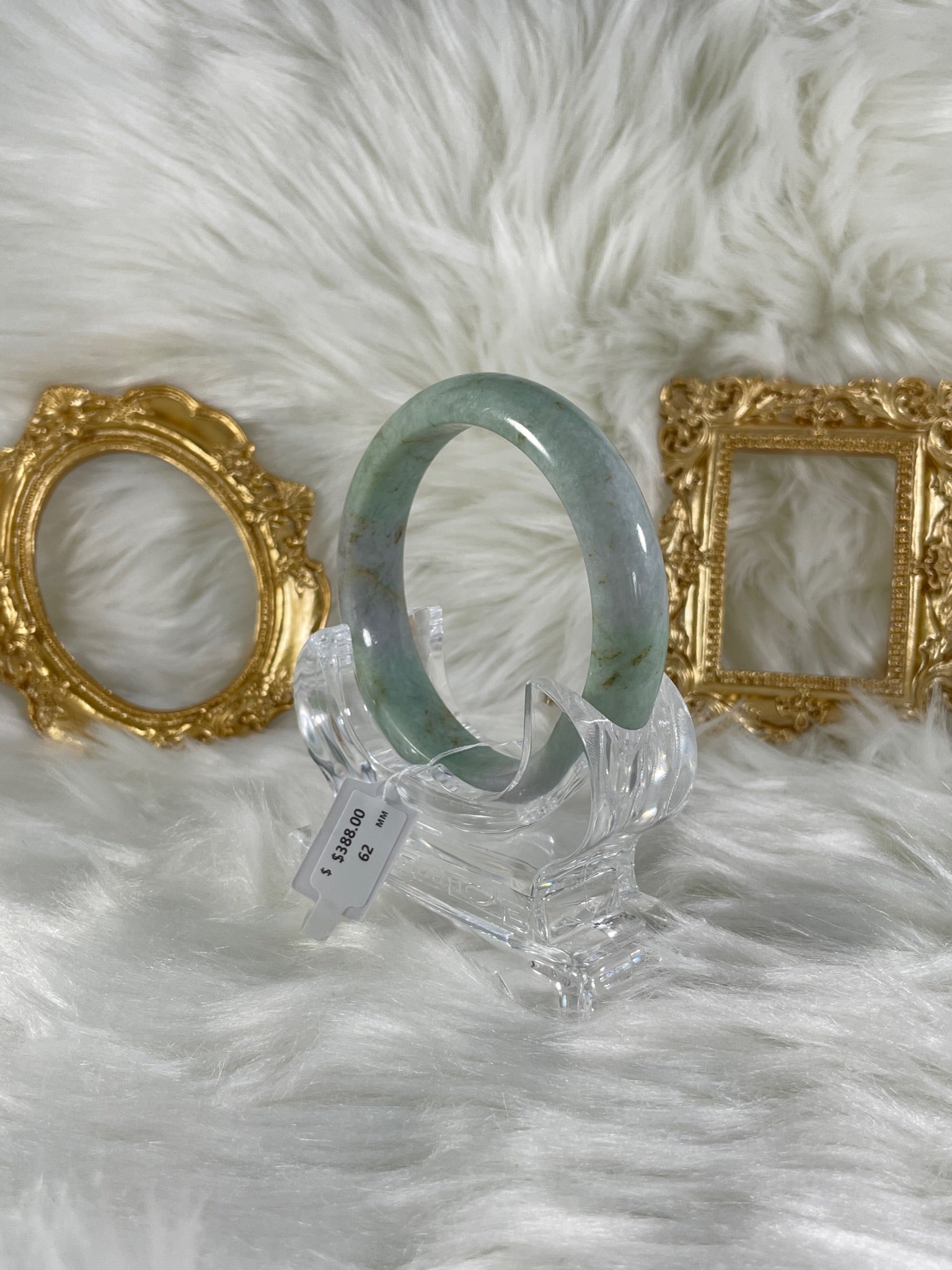 Grade A Natural Jade Bangle with certificate #101