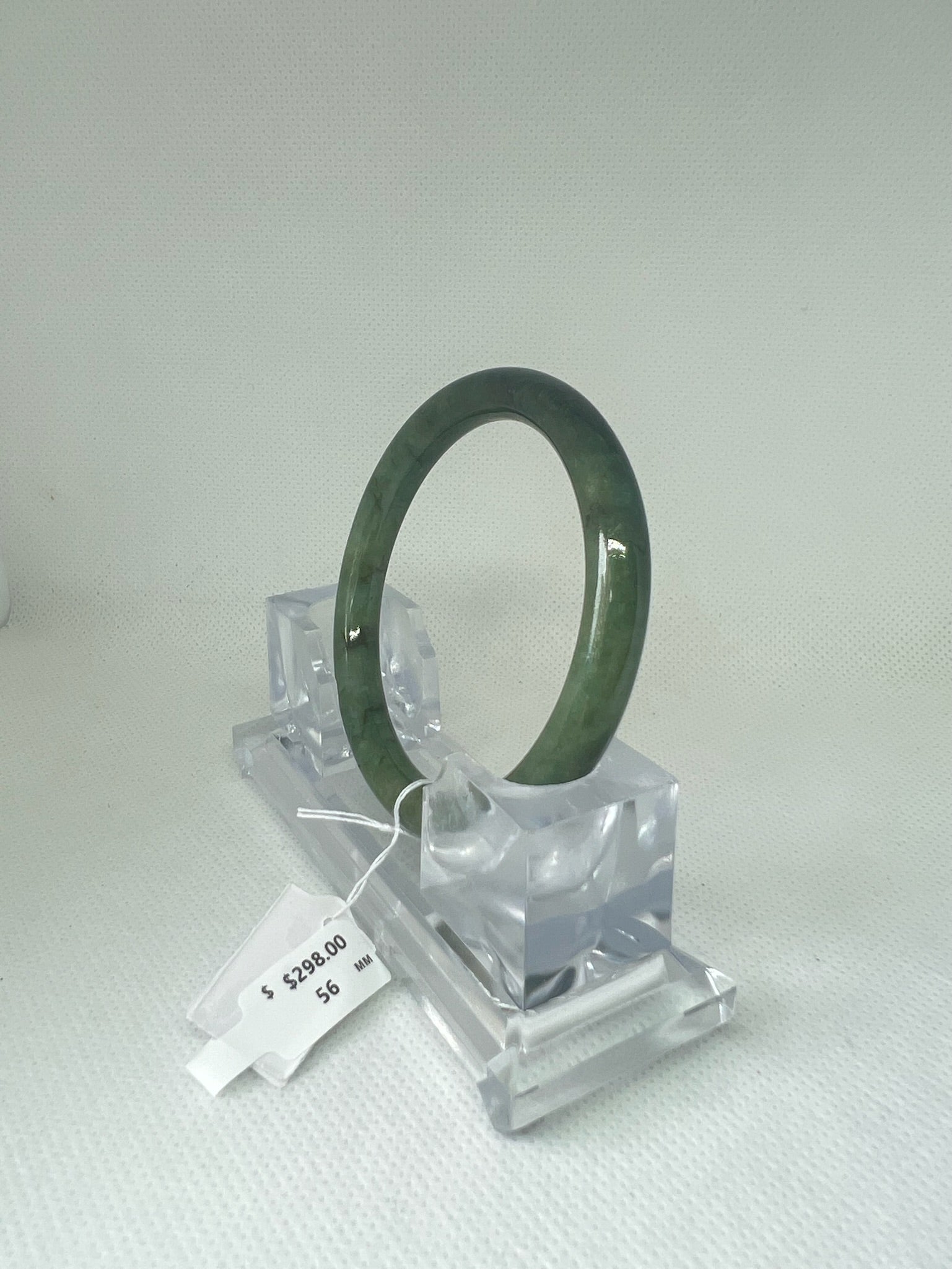 Grade A Natural Jade Bangle with certificate #36393