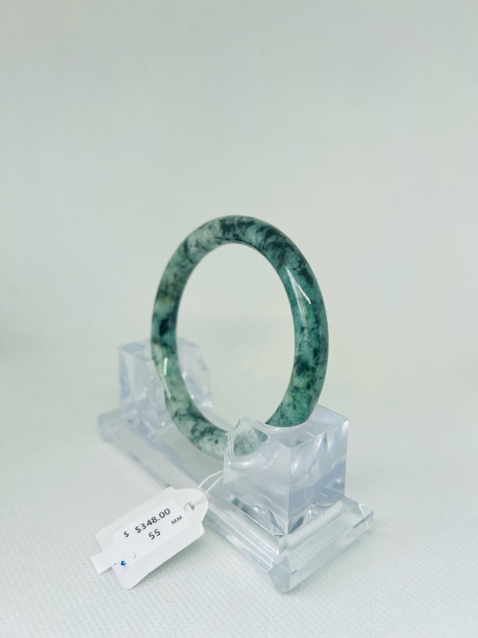 Grade A Natural Jade Bangle with certificate #36575