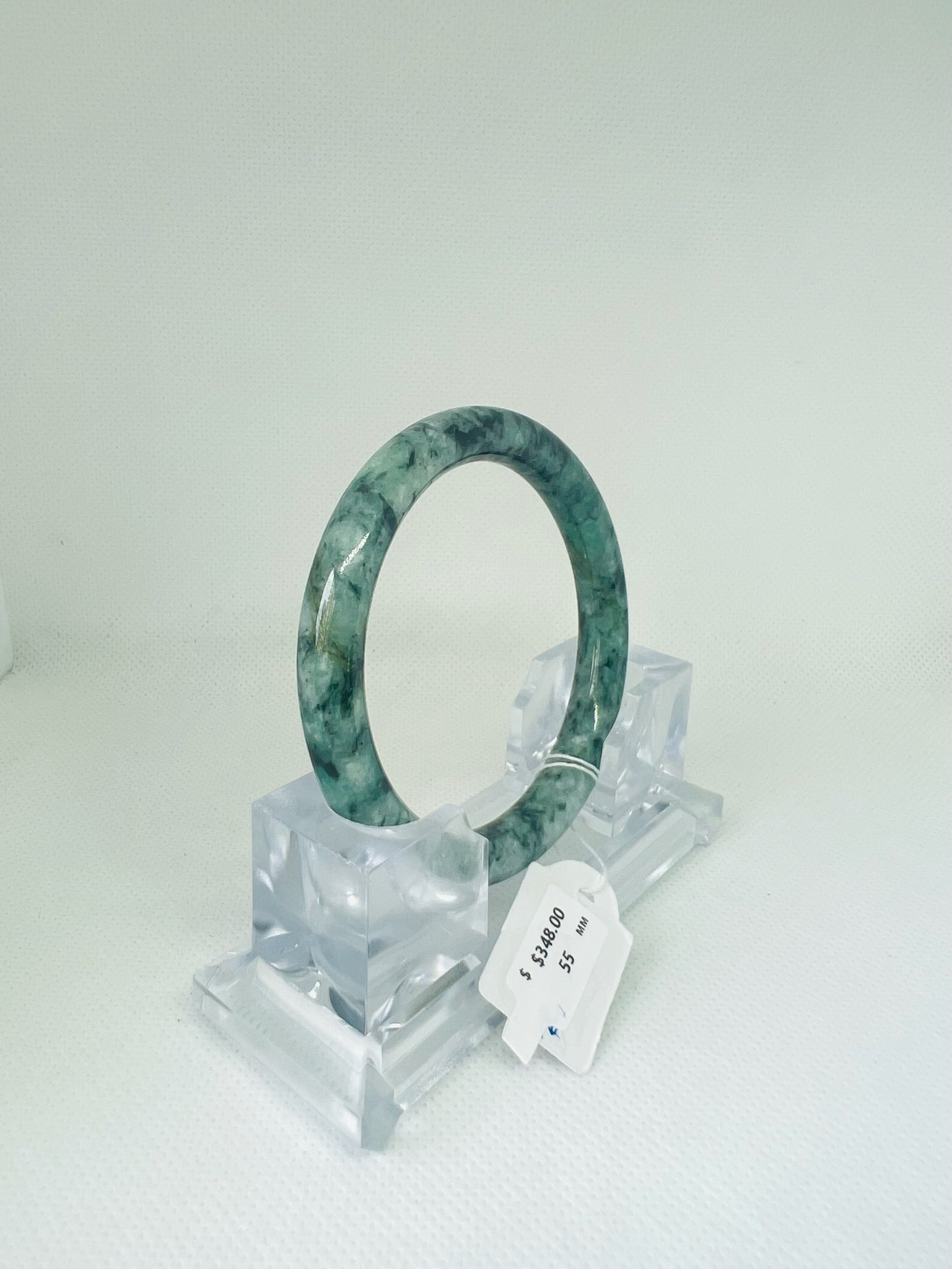Grade A Natural Jade Bangle with certificate #36575
