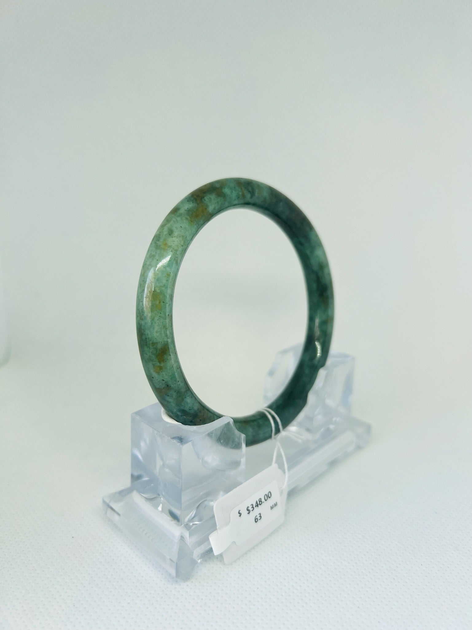 Grade A Natural Jade Bangle with certificate #36579