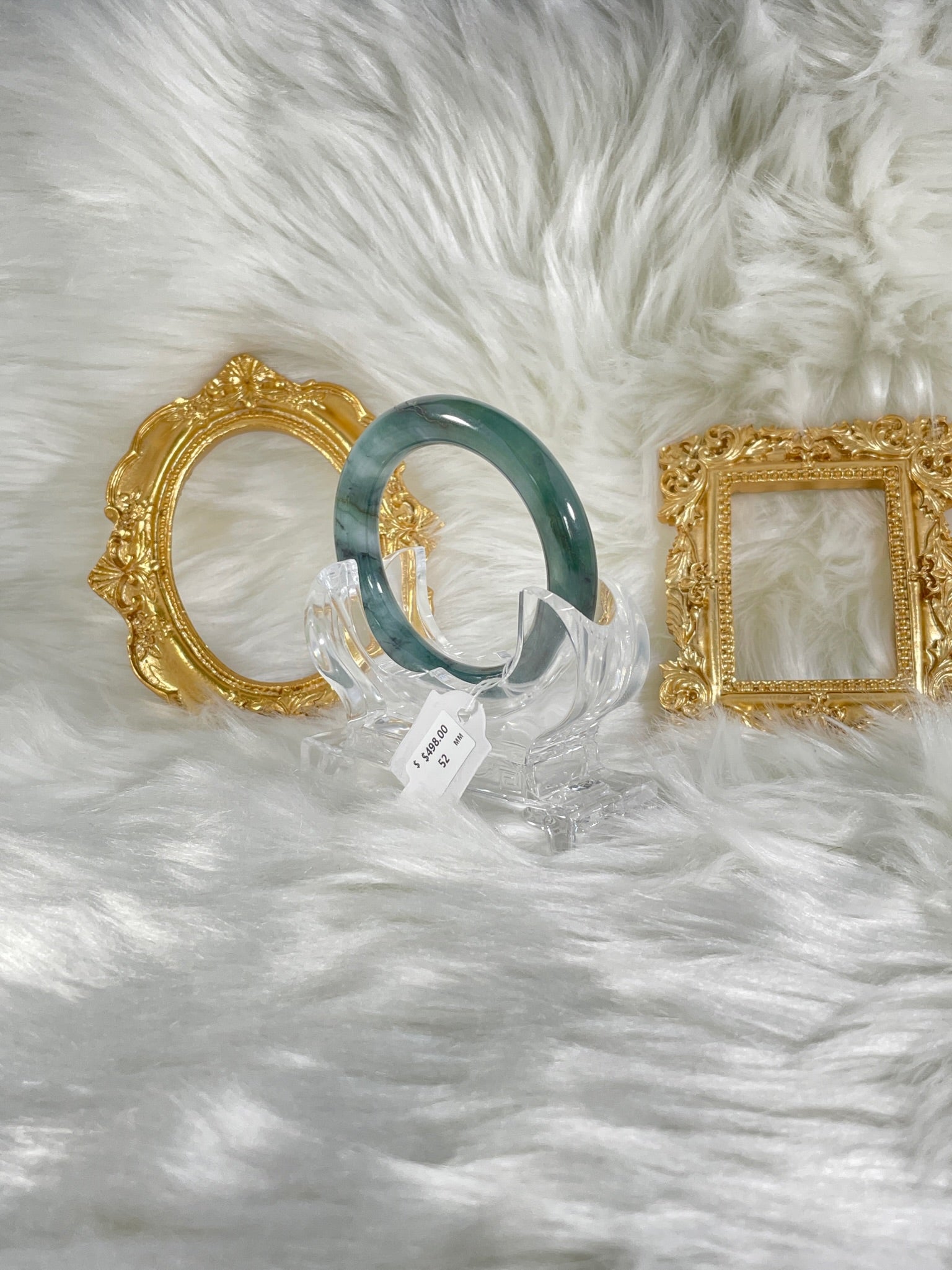 Grade A Natural Jade Bangle with certificate #36395
