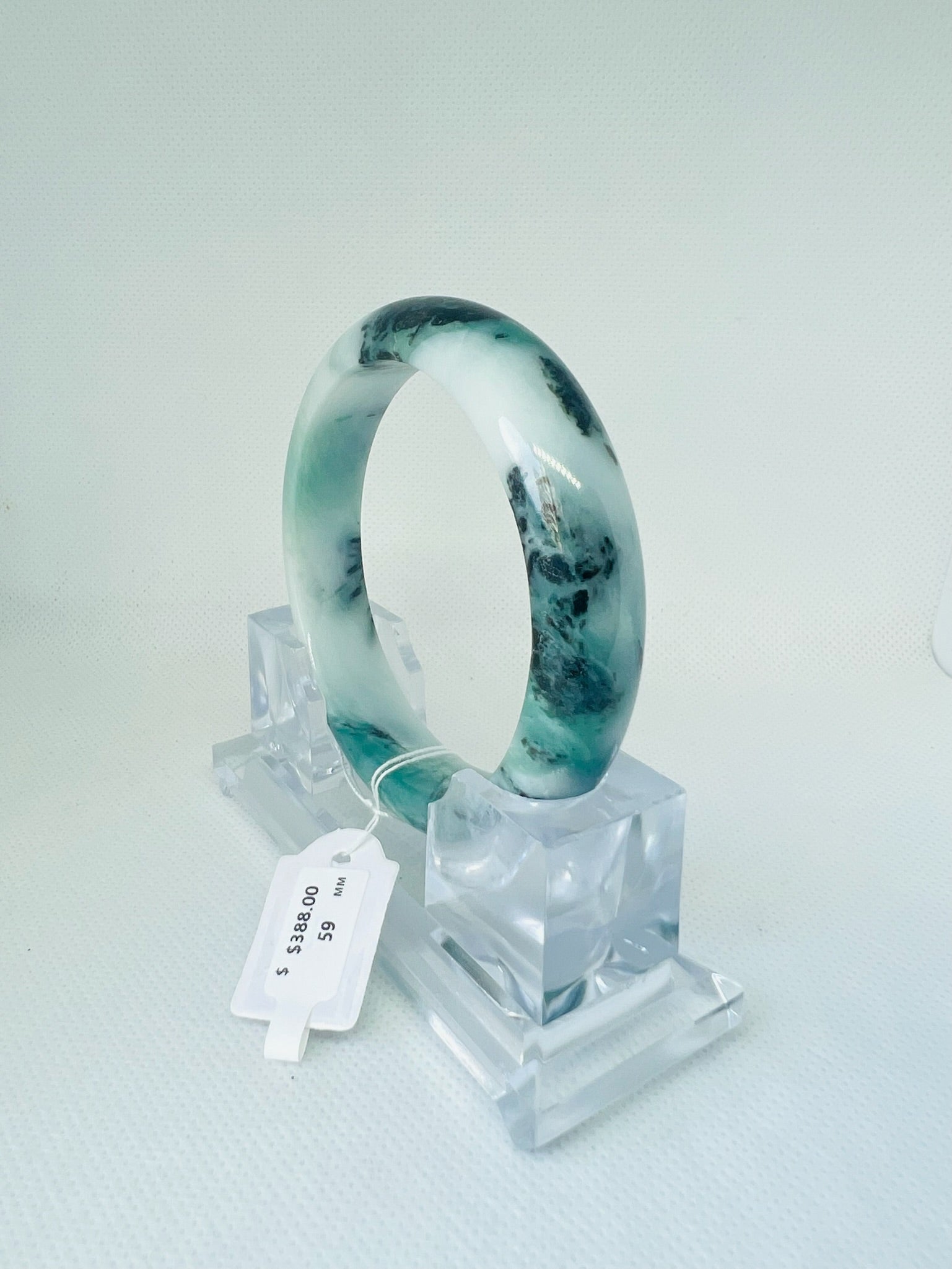Grade A Natural Jade Bangle with certificate #36583