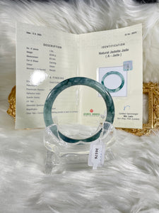 Grade A Natural Jade Bangle with certificate #36576