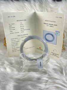 Grade A Natural Jade Bangle with certificate #36868