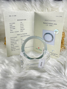Grade A Natural Jade Bangle with certificate #36388