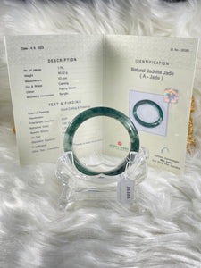 Grade A Natural Jade Bangle with certificate #36386