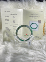Load image into Gallery viewer, Grade A Natural Jade Bangle with certificate #36517
