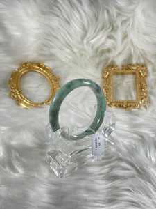 Grade A Natural Jade Bangle with certificate #37153