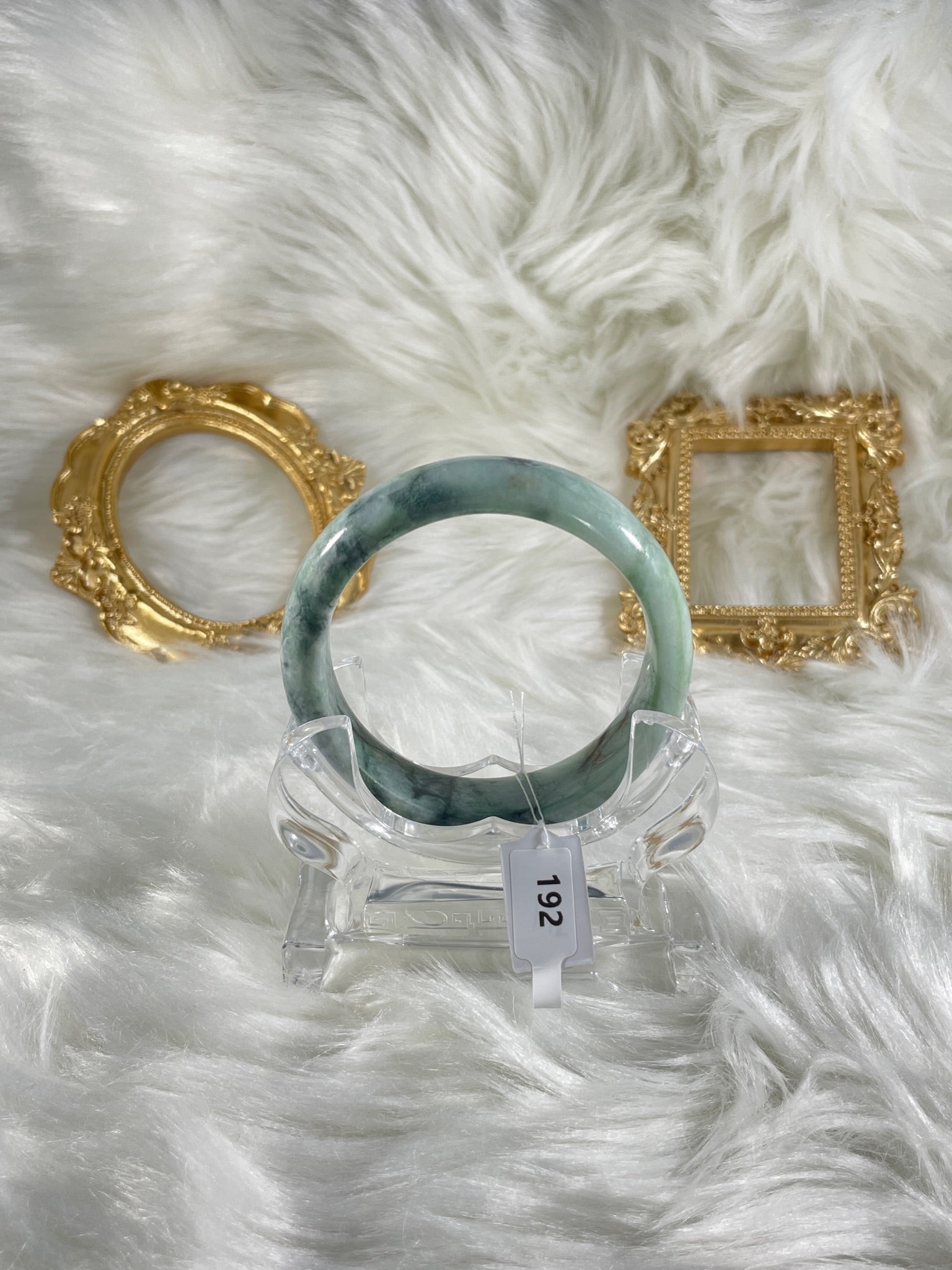 Grade A Natural Jade Bangle with certificate #192