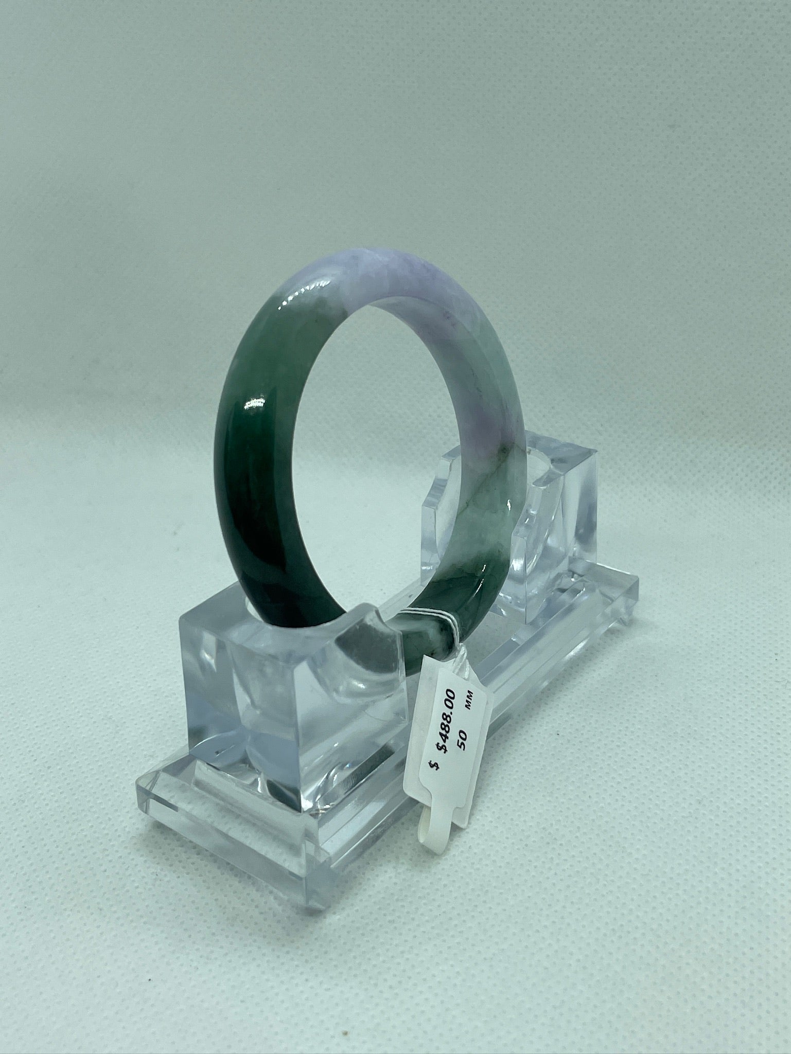 Grade A Natural Jade Bangle with certificate #36981
