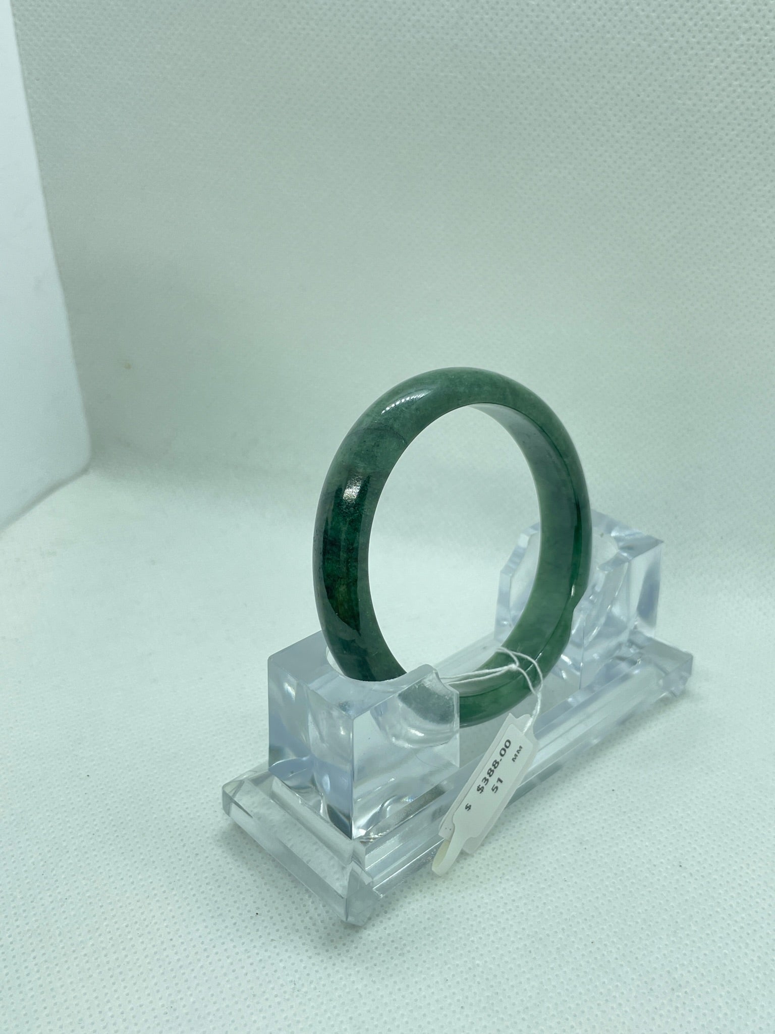 Grade A Natural Jade Bangle with certificate #36980