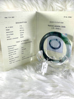 Load image into Gallery viewer, Grade A Natural Jade Bangle with certificate #37042
