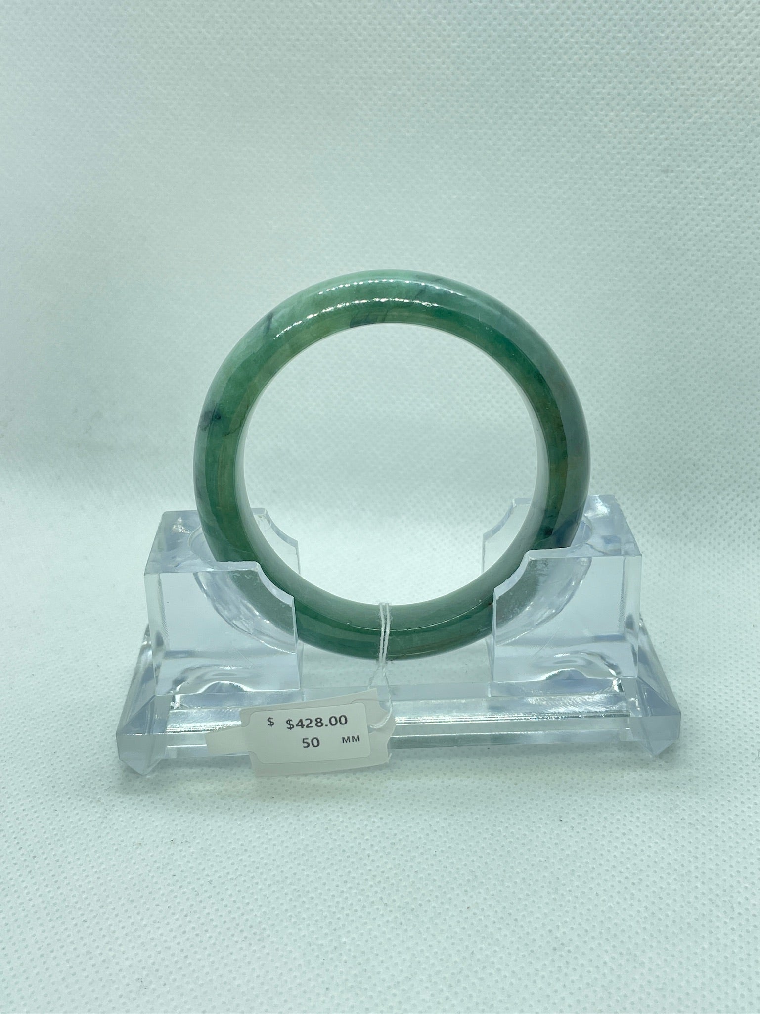 Grade A Natural Jade Bangle with certificate #36975