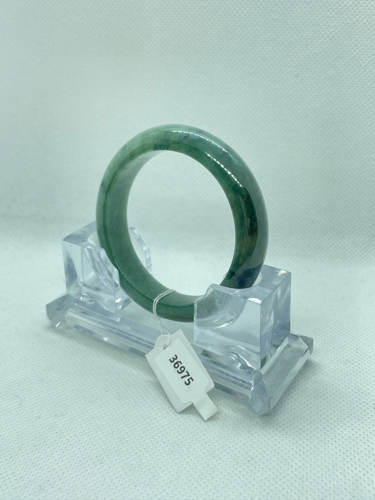 Grade A Natural Jade Bangle with certificate #36975