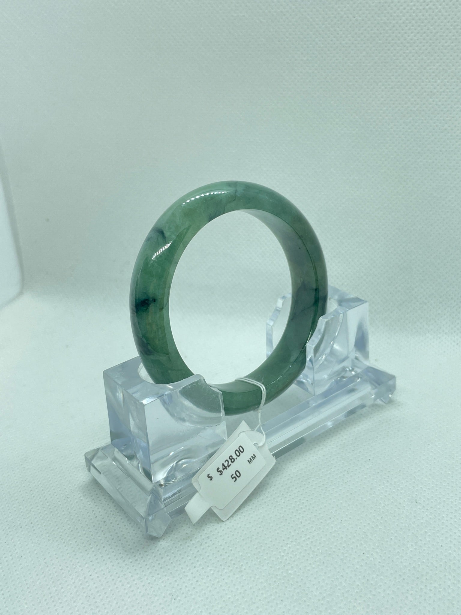 Grade A Natural Jade Bangle with certificate #36975